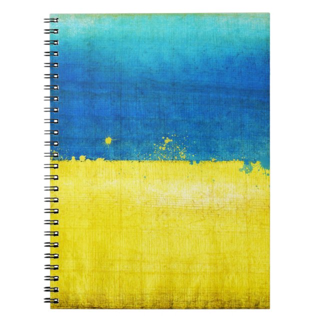 Carnet Drapeau graveleux de l'Ukraine (Devant)