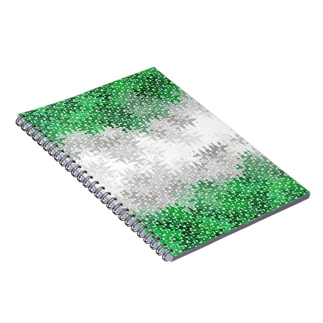 Carnet Drapeau Grayromantic Fierté Trippy Abstrait (Côté Droit)