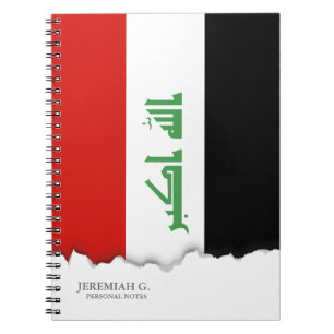 Carnet Drapeau irakien