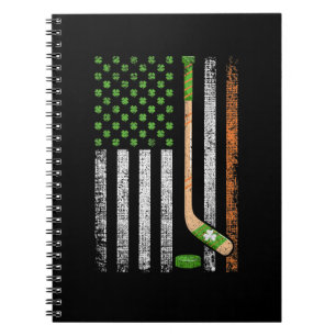 Carnet Drapeau irlandais États-Unis Leprechaun Lucky Hock