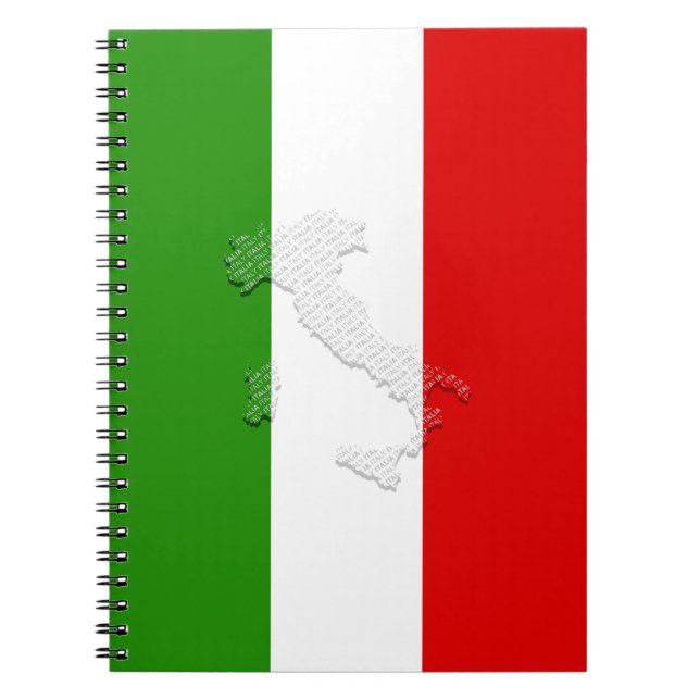 Carnet Drapeau italien (Devant)