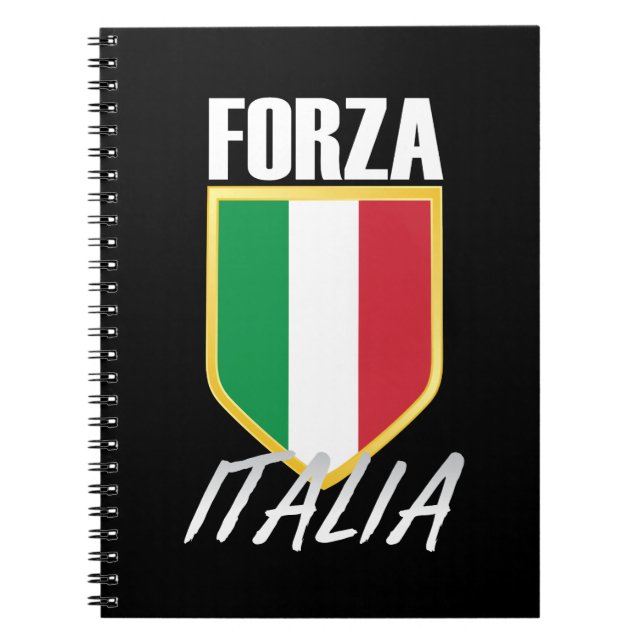 Carnet Drapeau italien Forza Italia Soccer (Devant)
