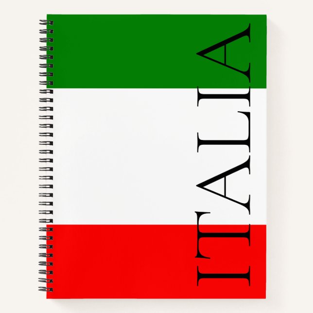 Carnet Drapeau Italien Grand ITALIA (Devant)