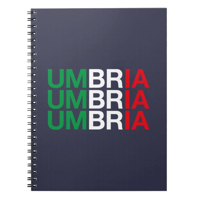 Carnet Drapeau italien UMBRIA (Devant)