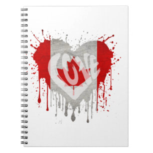 Carnet Drapeau J'aime Canada