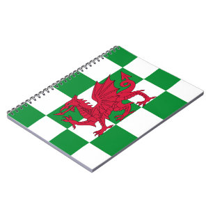 Carnet Drapeau mystique rouge du dragon celtique du Pays