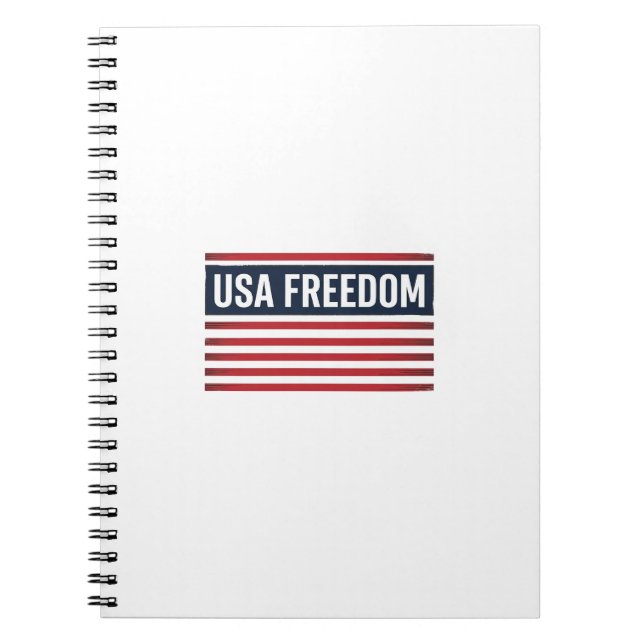 Carnet Drapeau patriotique de style USA Freedom Vector De (Devant)
