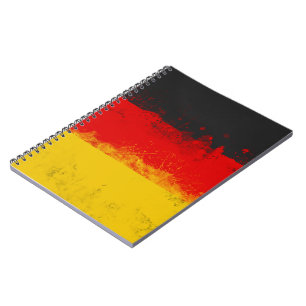 Carnet Drapeau peint Grunge de l'Allemagne