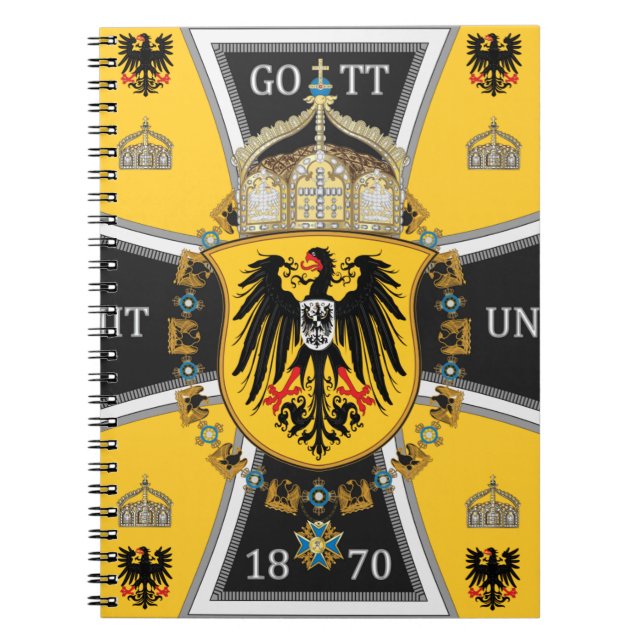 Carnet Drapeau Prussia Keiser (Devant)