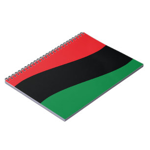 Carnet Drapeau rouge, noir et vert