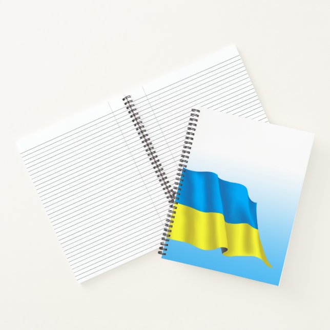 Carnet Drapeau Ukraine (Intérieur)