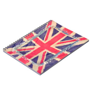 Carnet DRAPEAU UNION JACK grunge