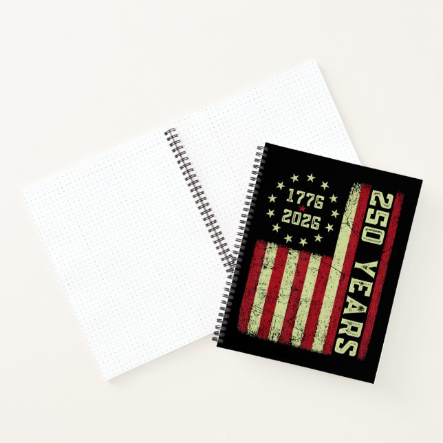 Carnet Drapeau Usa 250e Anniversaire (Intérieur)