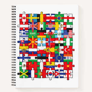 Carnet Drapeaux des pays du pavillon international