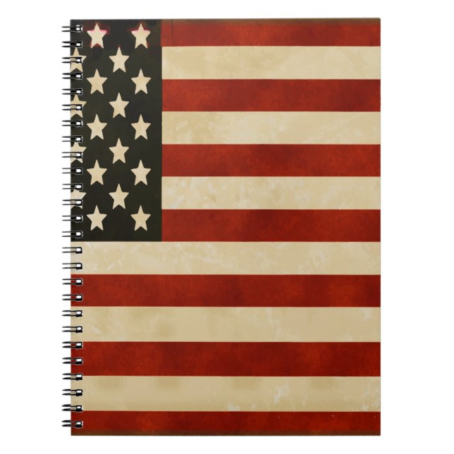 Carnet Drapeaux vintages américains (Devant)