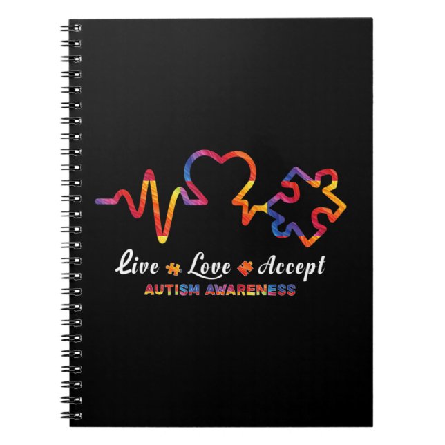 Carnet Drawstring closurelie, amour, accepter, autisme, a (Devant)