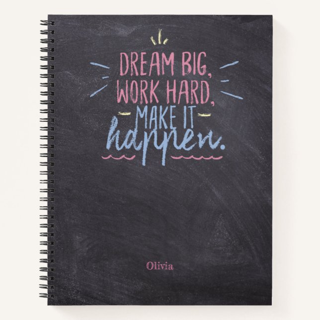 Carnet Dream Big Chalkboard (Devant)