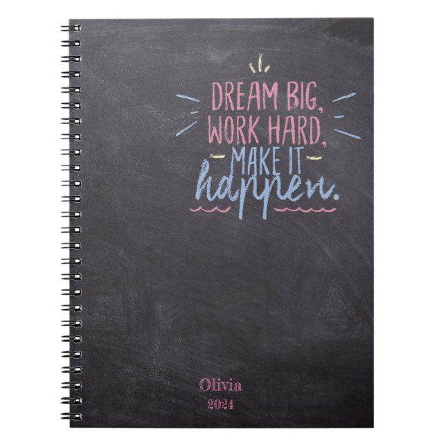 Carnet Dream Big Chalkboard (Devant)