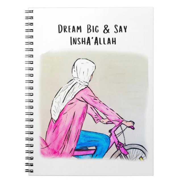 Carnet - Dream Big et dire InshaAllah (Devant)