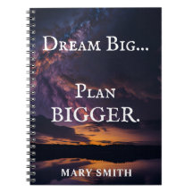 Dream Big, Plan Bigger - Ciel de nuit personnalisa