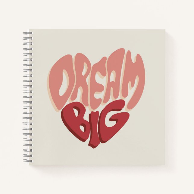 Carnet Dream Big : Un message significatif pour le succès (Devant)