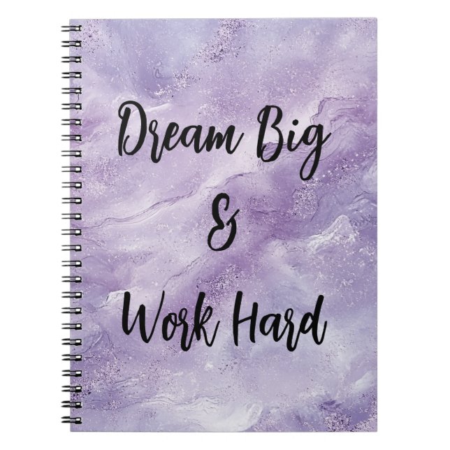 Carnet Dream Big & Work Hard (Devant)