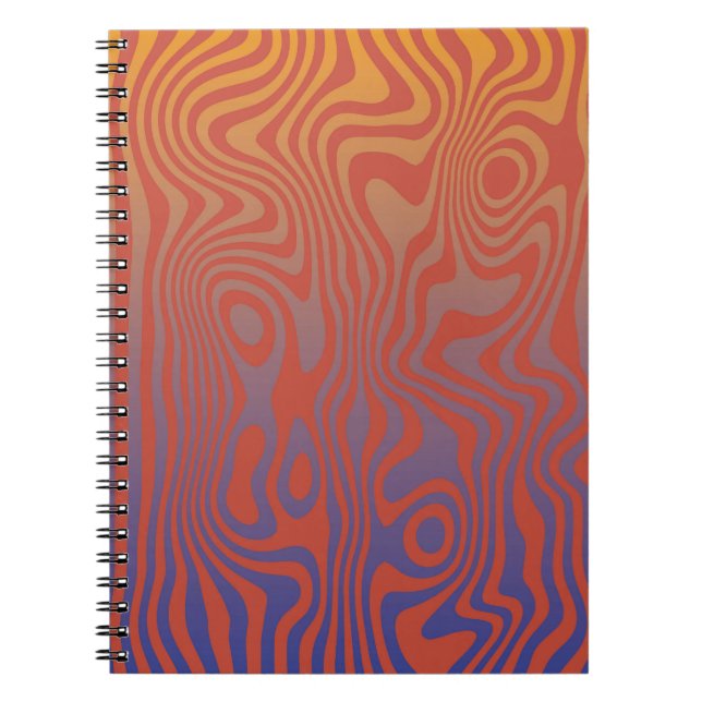 Carnet Dream Flow l Abstract Trippy Pattern - No. 01 (Devant)