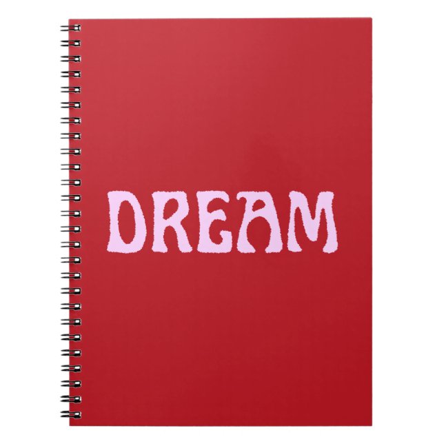 Carnet Dream Notebook in Red & Pink (Devant)