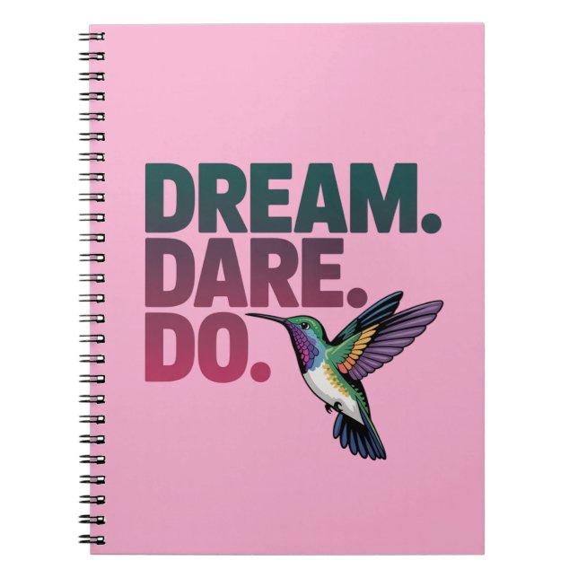 Carnet Dream, Oe, Do - Citation Motivationnelle (Devant)