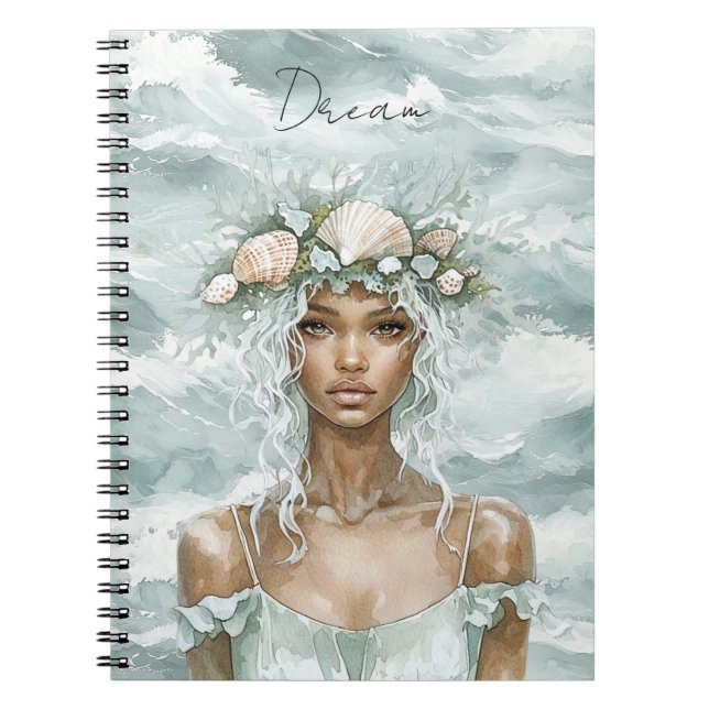 Carnet Dream Sea Shells Ocean Lady (Devant)