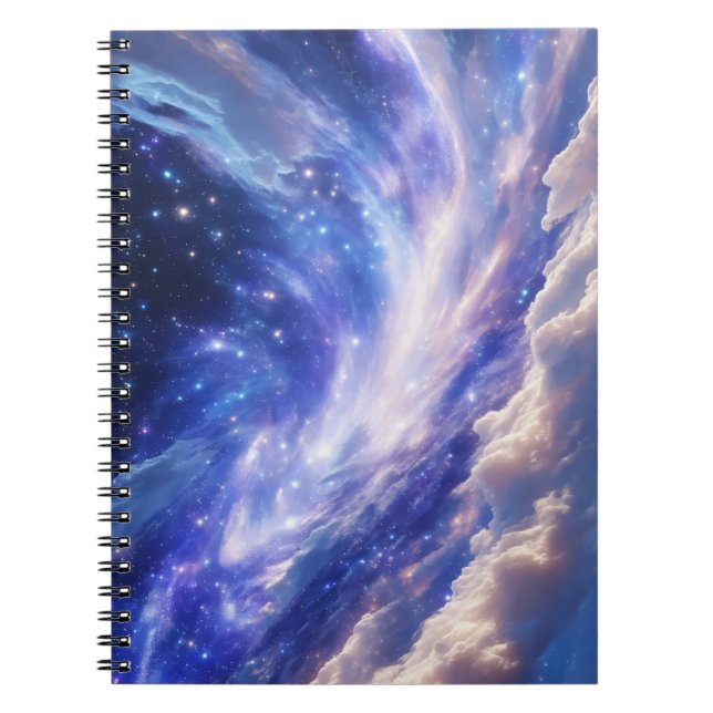 Carnet Dreamscape cosmique : Nebula scintillante et nuit  (Devant)