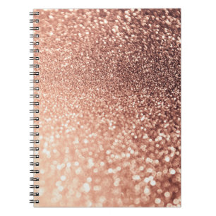 Carnet Dreamy Rose Gold Parties scintillant - Peach Glitt