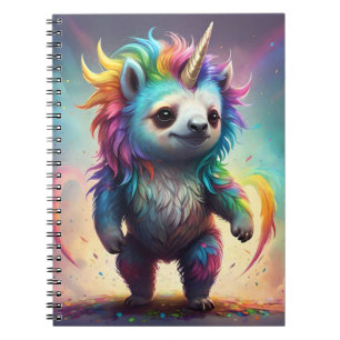 Carnet Dreamy Slothicorn : Une fantaisie de bébé arc-en-c