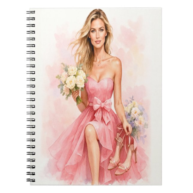 Carnet Dreamy Watercolor Bride (Devant)
