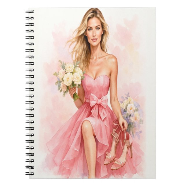 Carnet Dreamy Watercolor Bride (Devant)