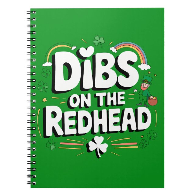 Carnet Droit sur la rousse drôle de la Saint-Patrick (Devant)