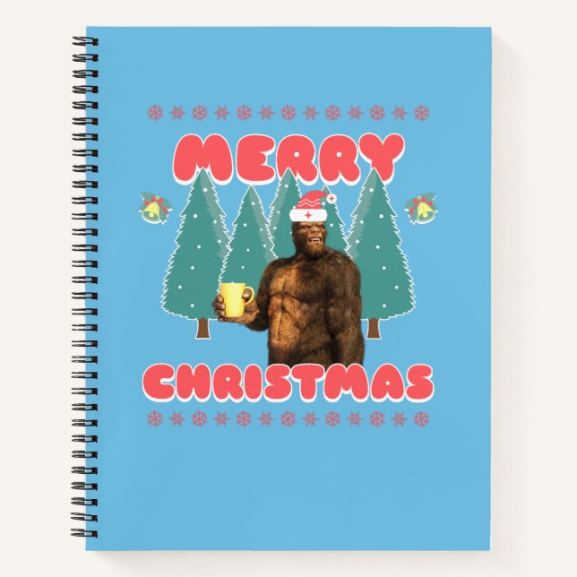 Carnet Drôle Bigfoot - Joyeux Noël (Devant)