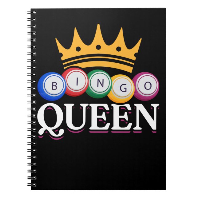 Carnet Drôle Bingo Girl Bingo Balls Queen Femmes (Devant)
