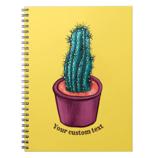 Carnet Drôle Cactus Pot Trippy Psychedelic Prickly Hugs