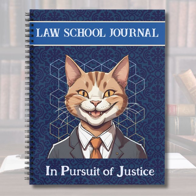Carnet Drôle cadeau de chats pour l'application de la loi (Funny Cat Gifts for Law Student Lawyer Enforcement)