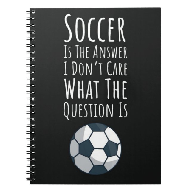 Carnet Drôle cadeau de soccer Équipe de nuit secondaire L (Devant)