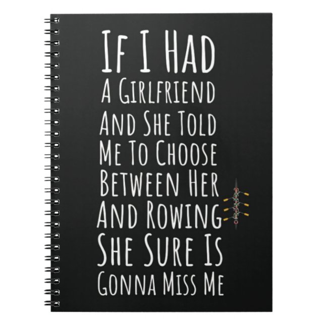 Carnet Drôle Cadeaux D'Aviron Pour Hommes Rower Crew Spor (Devant)