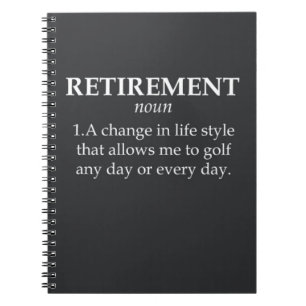 Carnet Drôle Cadeaux De Retraite Pour Le Joueur De Retrai