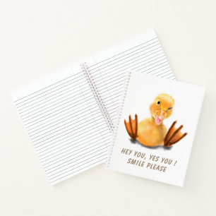 Carnet Drôle Canard Joué Wink Joyeux Smile Cartoon