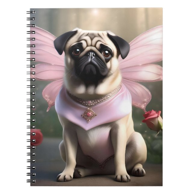 Carnet Drôle Carlin Fairy Princess, (Devant)
