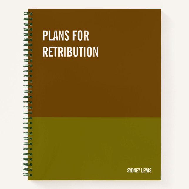 Carnet Drôle Carnet, humoristique Writing Pad Journal, (Devant)