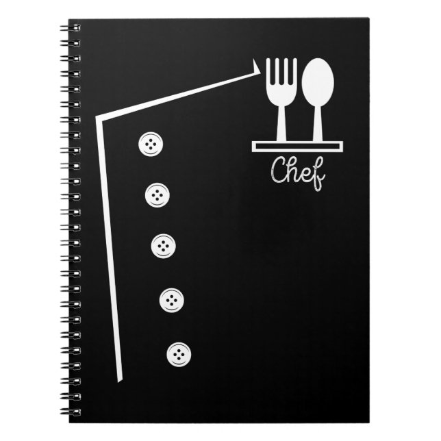 Carnet Drôle Chef Costume Boucher Cuisine Cuisine (Devant)