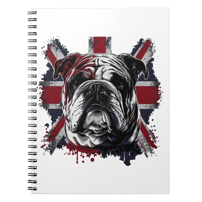 Carnet Drôle chien anglais (Devant)
