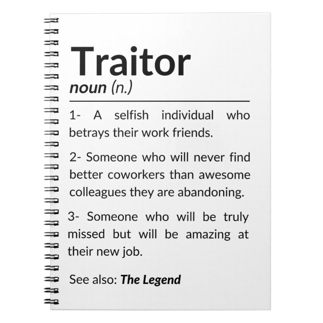 Carnet Drôle collègue d'adieu, collègue quittant son empl (Devant)