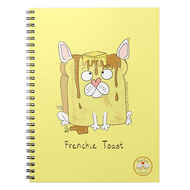 Carnet Drôle de Bouledogue Français Frenchie Chien Mignon (Devant)